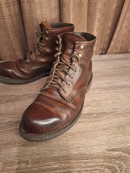 Wolverine Kilometer Boots Mens 8M Brown Leather Heritage Service Made In USA main image 12